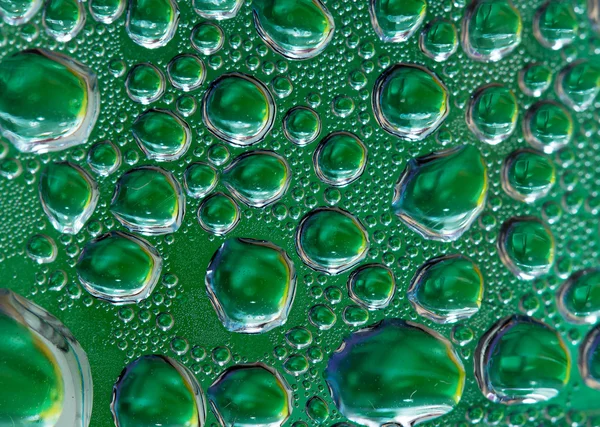 Water drops on glass — Stock Photo, Image