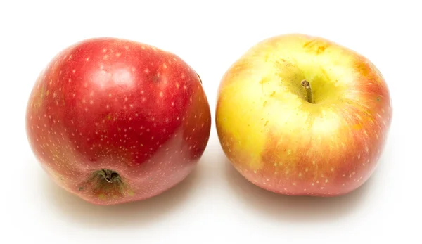 Twee appels geïsoleerd — Stockfoto