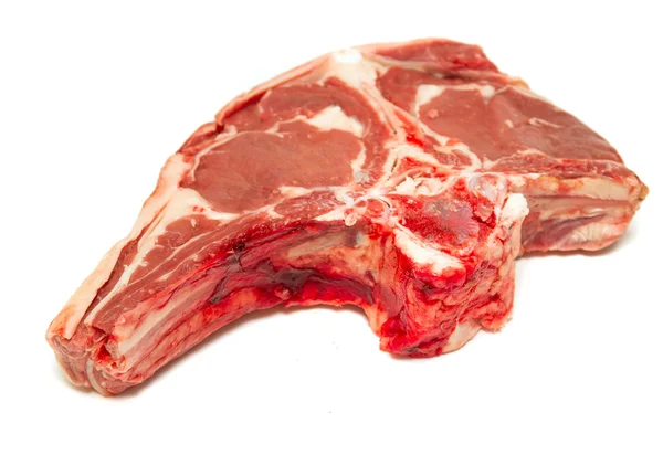 Carne fresca cruda sull'osso — Foto Stock