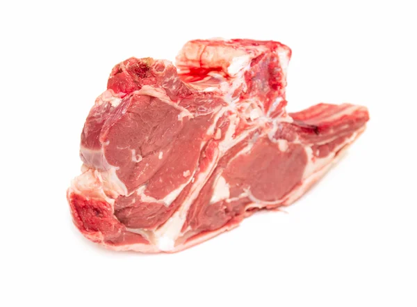 Čerstvé syrové maso s kostí — Stock fotografie