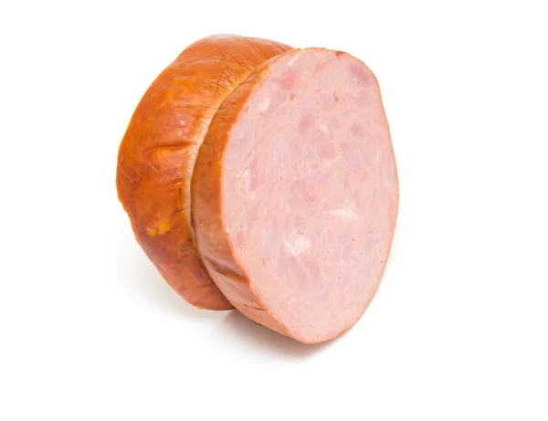 Ham sausage isolated — Stock Photo, Image