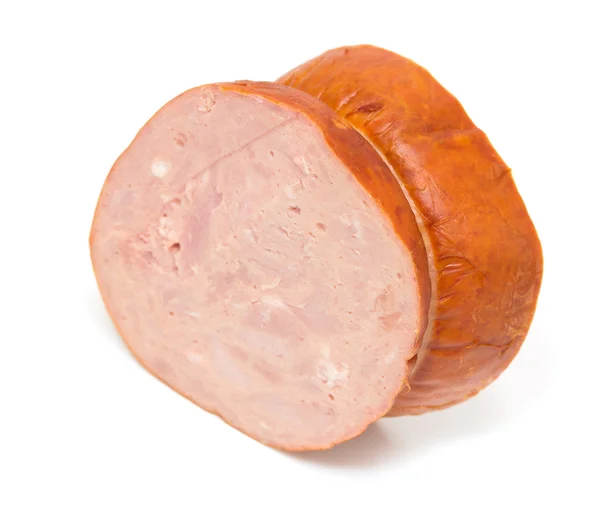 Ham sausage isolated — Stock Photo, Image