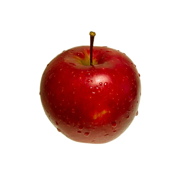 Manzana roja aislada — Foto de Stock