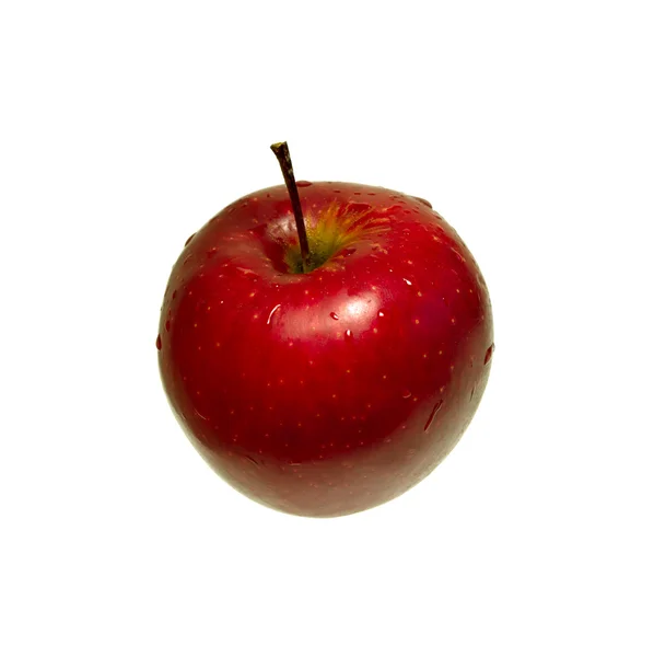 Manzana roja aislada — Foto de Stock