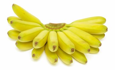 Beyaz üzerinde izole edilmiş muzlar