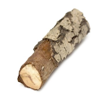 Yuvarlak ahşap izole