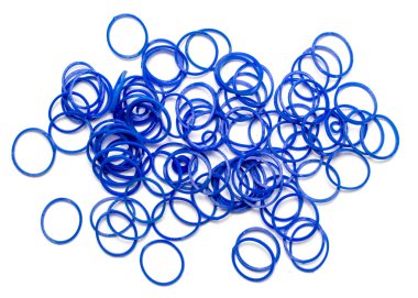 Bir beyaz lastik bantlar