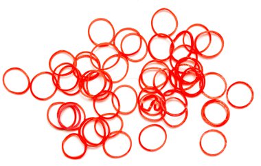 Bir beyaz lastik bantlar