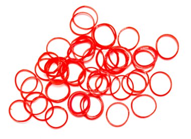 Bir beyaz lastik bantlar