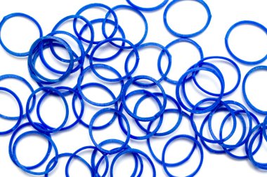 Bir beyaz lastik bantlar