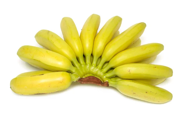 Bananen geïsoleerd op wit — Stockfoto