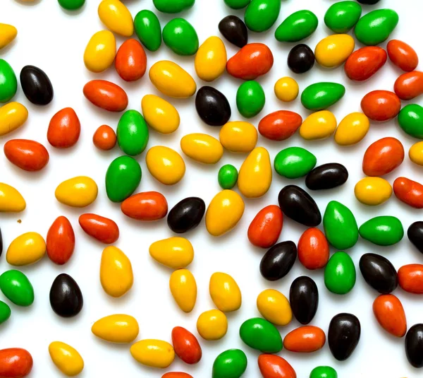 Colorful candies on white — Stock Photo, Image