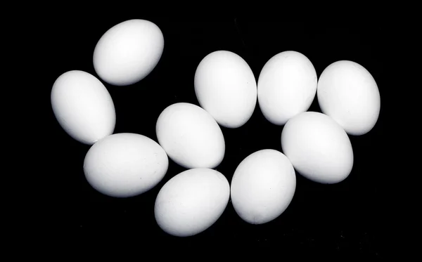 Huevos de pollo blanco — Foto de Stock