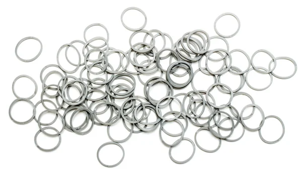 Rubber bands on a white — Stock Photo, Image