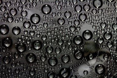 Waterdrops baloncuklar bir kara günü