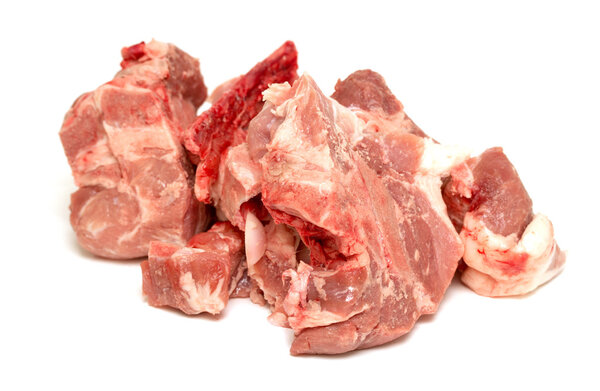 Raw meat isolated