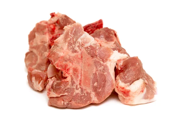 Сырое мясо изолировано — стоковое фото