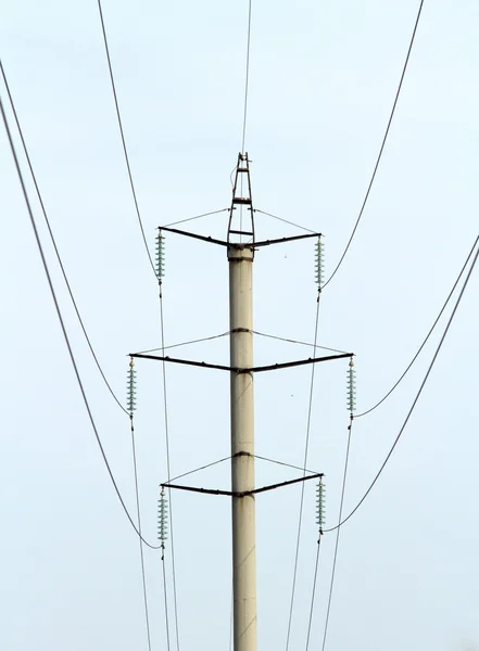 High-voltage line on the sky — Stock Photo, Image