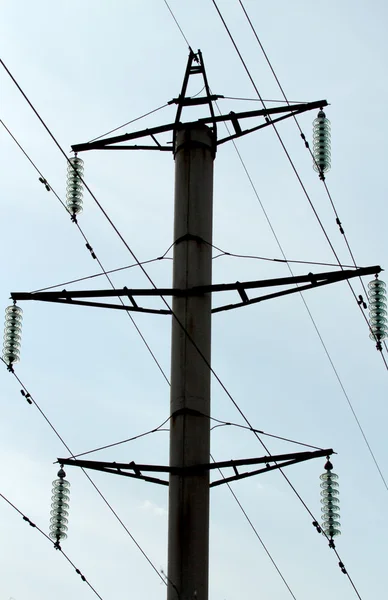 High-voltage line on the sky — Stock Photo, Image