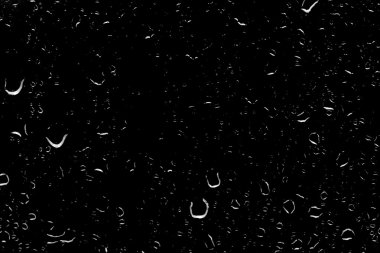 Cam karşı su damlaları