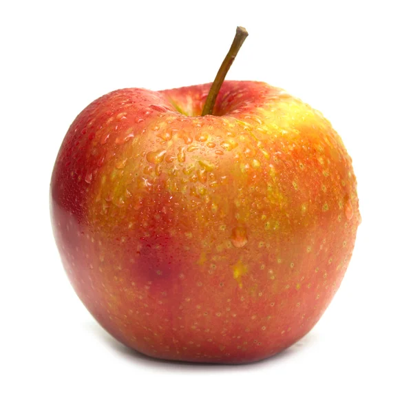 Manzana roja aislada sobre fondo blanco — Foto de Stock