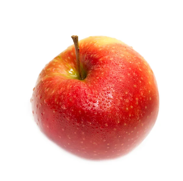 Manzana roja aislada sobre fondo blanco — Foto de Stock