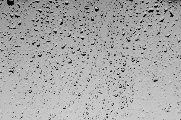 Gotas de agua sobre vidrio — Foto de Stock