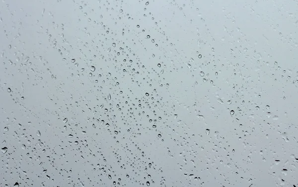 Gotas de água em vidro — Fotografia de Stock