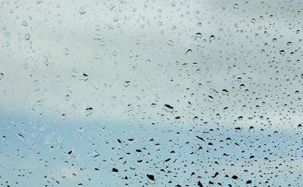 Gotas de agua sobre vidrio —  Fotos de Stock