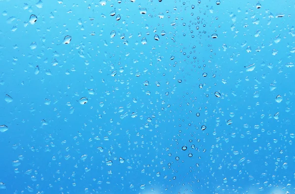 Gotas de agua sobre vidrio — Foto de Stock