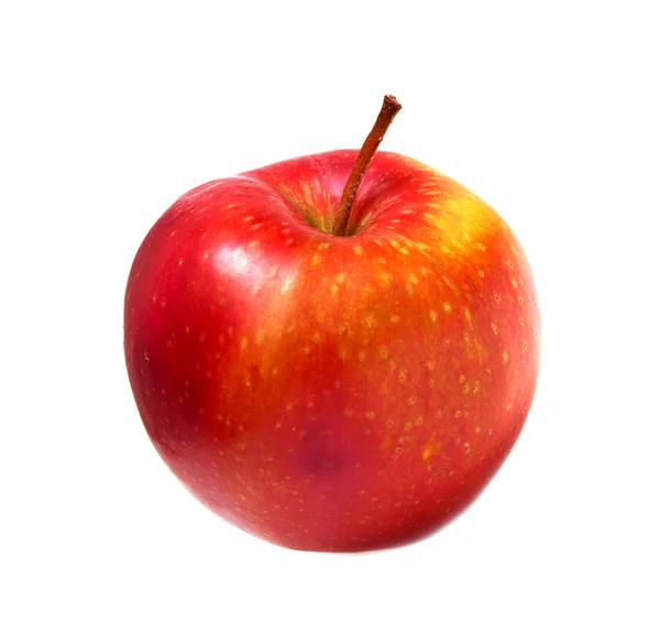 Manzana roja aislada sobre fondo blanco — Foto de Stock