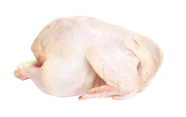 Surowy kura na białym tle — Zdjęcie stockowe