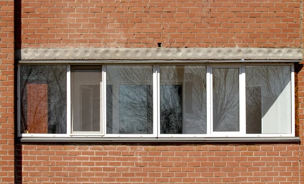 Een venster in het gebouw — Stockfoto