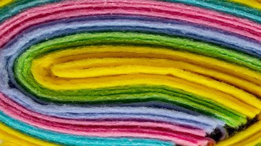 Terry havlu farklı renklerde arka plan