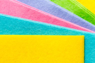 Terry havlu farklı renklerde arka plan