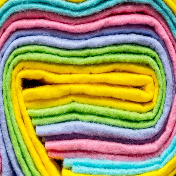 Terry towels of different colors background — Stock Photo, Image