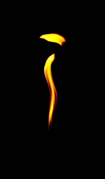 Fire on a black background — Stock Photo, Image