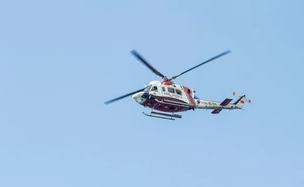 Coast Guard Helicopter during parliamentary — Stock Photo, Image