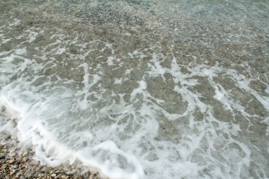 Deniz dalga köpüğü görünümünü