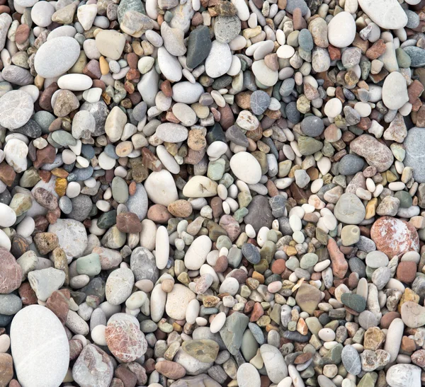Seixos coloridos em uma praia — Fotografia de Stock