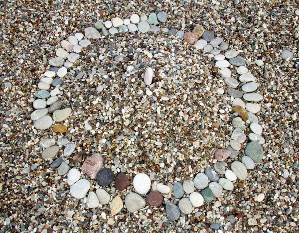 Colorful pebbles on a beach Stock Photo