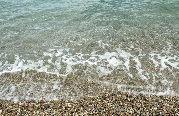 海の波の泡のビュー — ストック写真
