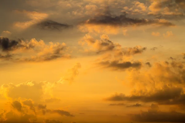 Orange skenet av solnedgången — Stockfoto