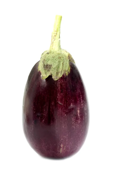 Fresh eggplant isolated on white background — Stock Photo, Image