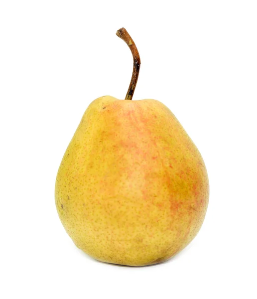 在白色背景上隔绝的成熟梨 — 图库照片