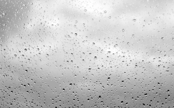 Tetesan hujan di kaca — Stok Foto