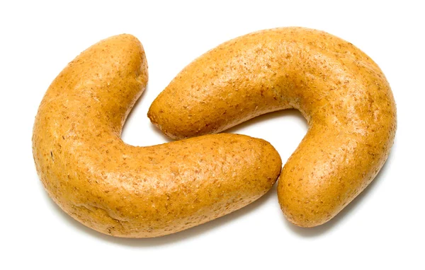 Bread loaf on a white background — Stock Photo, Image