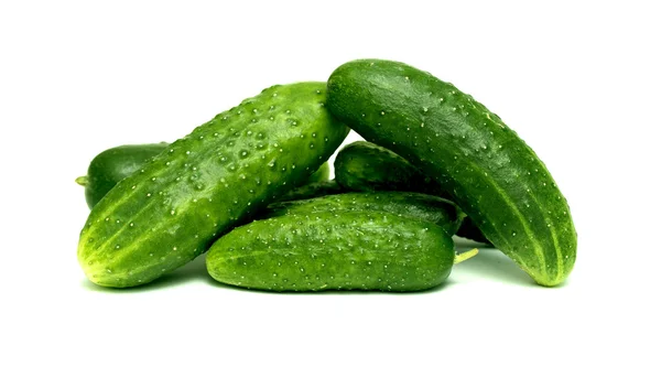 Зелений огірок, ізольовані — стокове фото