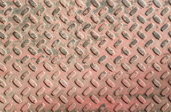 Rusty checkered steel plates texture — Stock Photo, Image