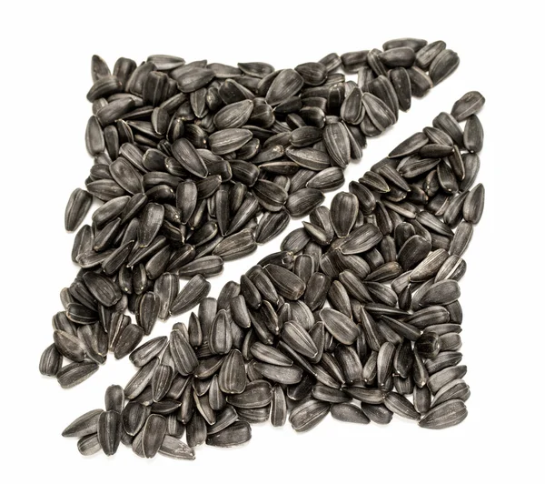 Siyah ayçiçeği tohumu portre — Stok fotoğraf